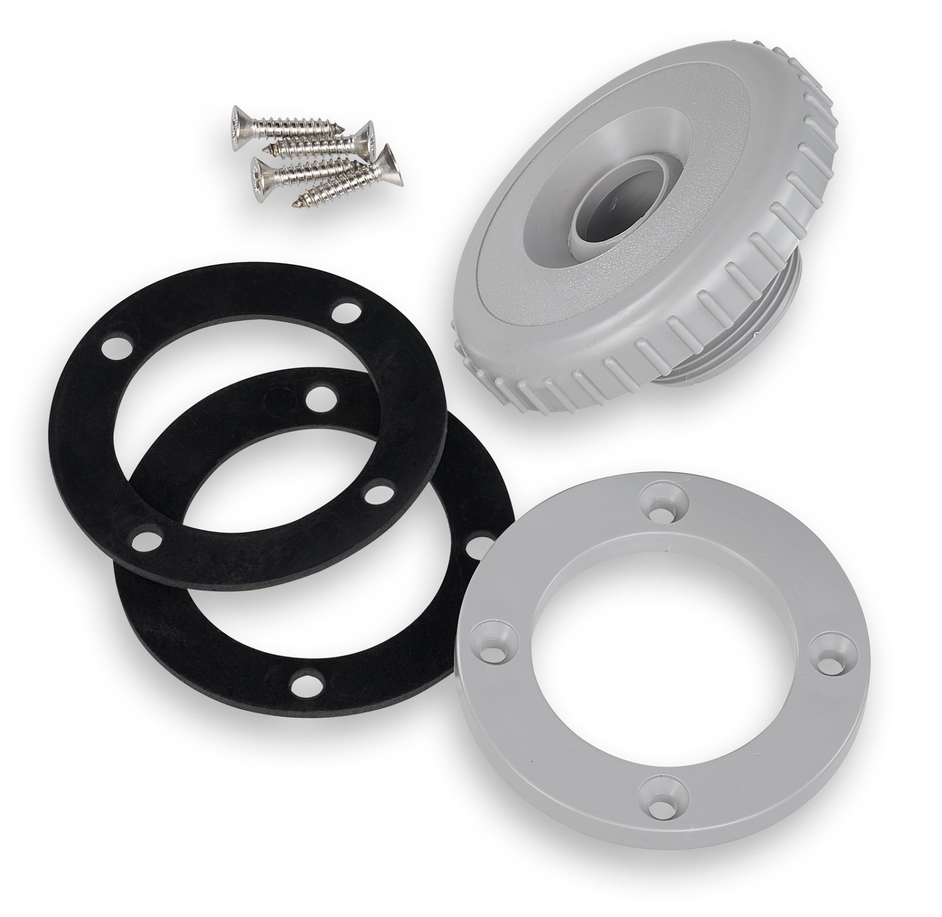 Inlaat zwembaden Aquareva grijs Zwembad.be